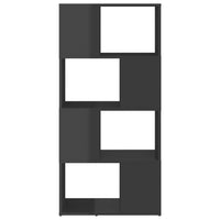 Thumbnail for Bücherregal Raumteiler Hochglanz-Grau 60x24x124,5 cm