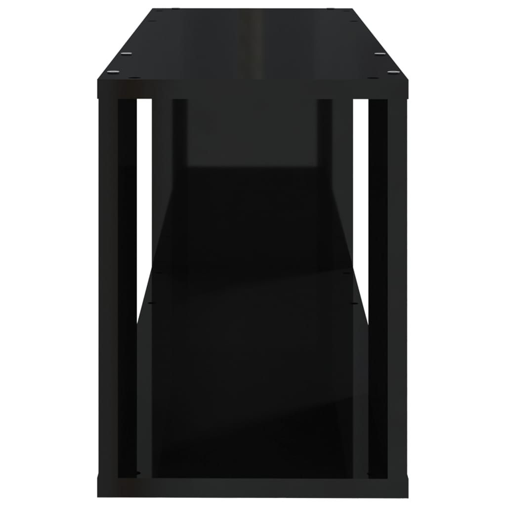 TV-Schrank Hochglanz-Schwarz 80x24x32 cm Holzwerkstoff