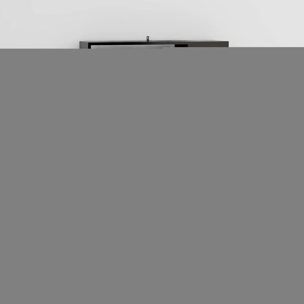 Bücherregal Raumteiler Schwarz 80x24x124,5 cm Holzwerkstoff