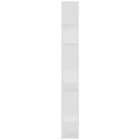Thumbnail for Bücherregal Raumteiler Weiß 80x24x186 cm Holzwerkstoff