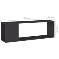 Thumbnail for TV-Schrank Grau 100x24x32 cm Spanplatte