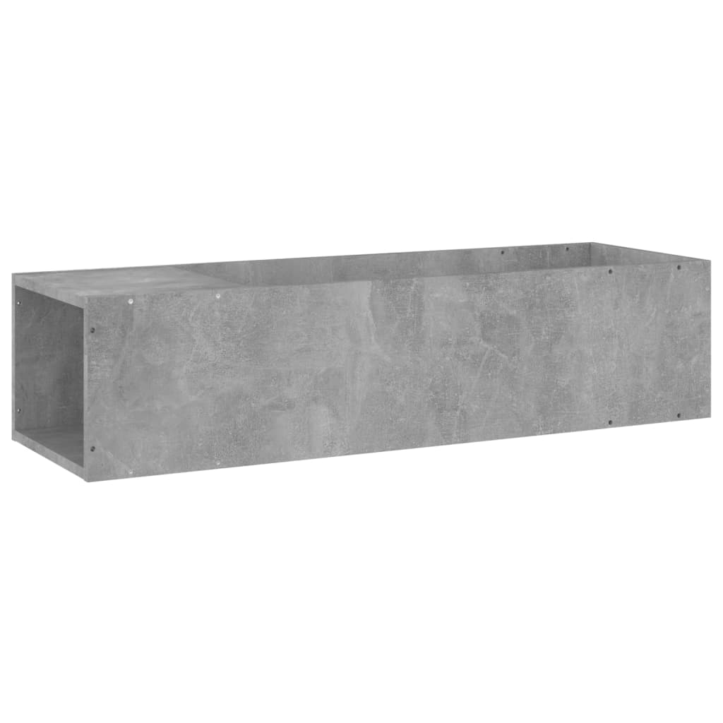 TV-Schrank Betongrau 100x24x32 cm Spanplatte