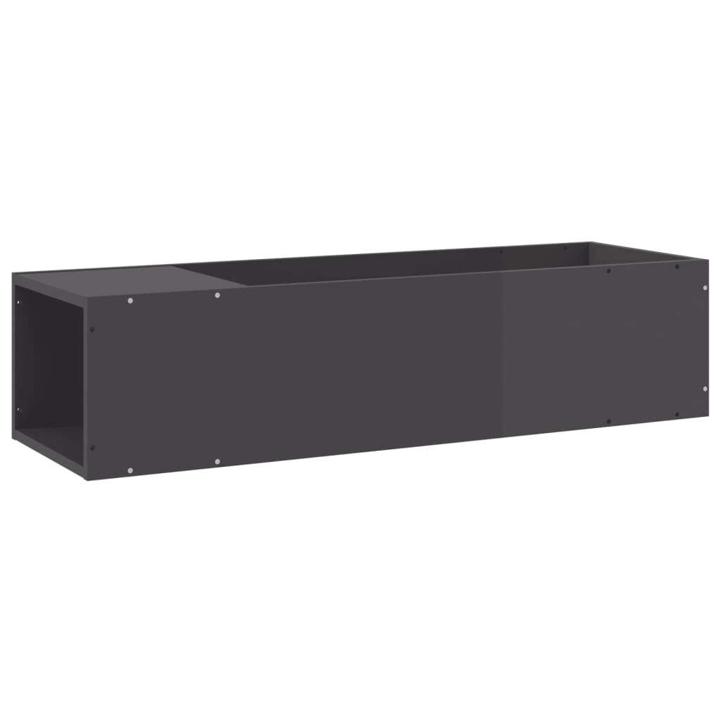 TV-Schrank Hochglanz-Grau 100x24x32 cm Spanplatte