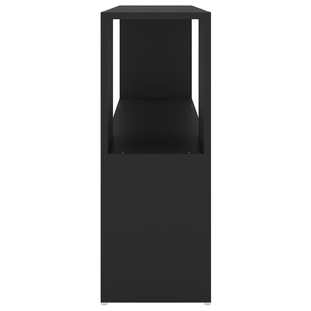 Bücherregal Schwarz 100x24x63 cm Spanplatte