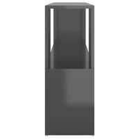 Thumbnail for Bücherregal Hochglanz-Grau 100x24x63 cm Spanplatte