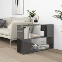 Thumbnail for Bücherregal Hochglanz-Grau 100x24x63 cm Spanplatte