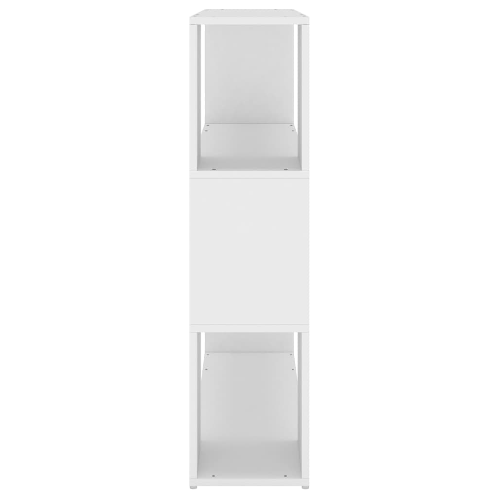 Bücherregal Raumteiler Weiß 100x24x94 cm