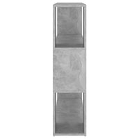 Thumbnail for Bücherregal Raumteiler Betongrau 100x24x94 cm