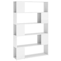 Thumbnail for Bücherregal Raumteiler Hochglanz-Weiß Holzwerkstoff