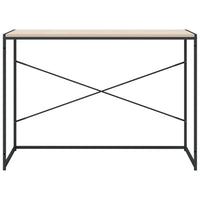 Thumbnail for Computertisch Schwarz und Eiche-Optik 110x60x70cm Holzwerkstoff
