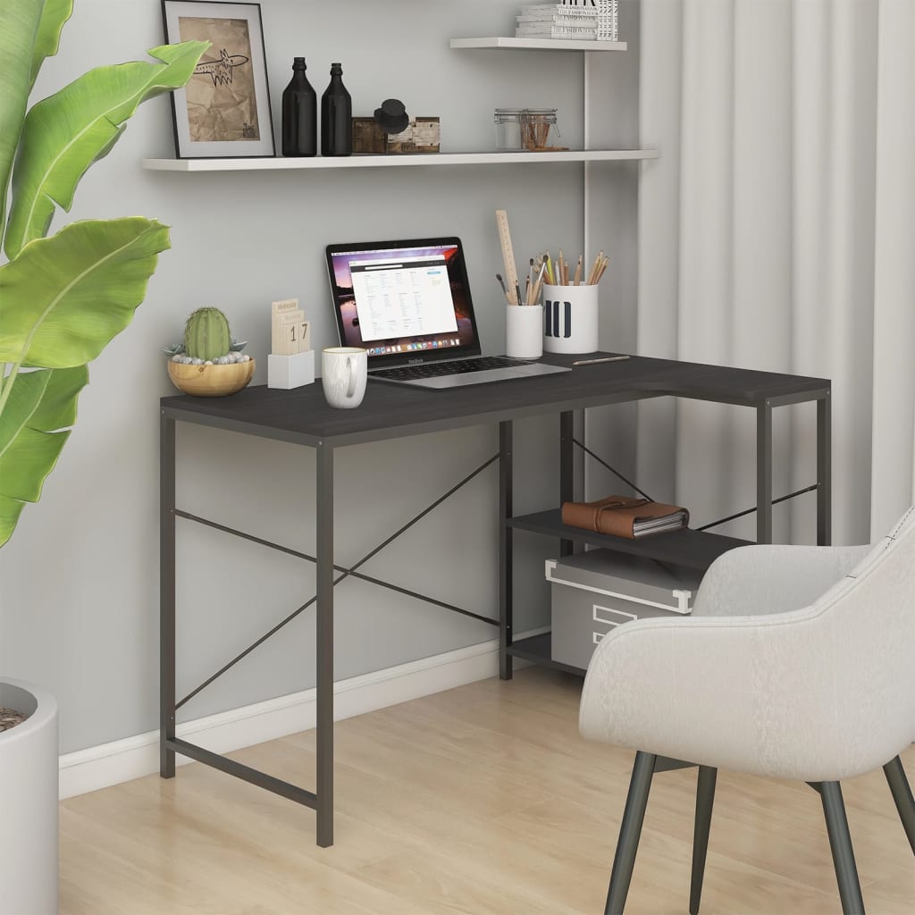 Computertisch Schwarz 110x72x70 cm Spanplatte