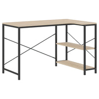 Thumbnail for Computertisch Schwarz und Eiche-Optik 110x72x70 cm Spanplatte