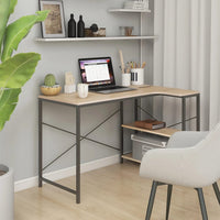 Thumbnail for Computertisch Schwarz und Eiche-Optik 110x72x70 cm Spanplatte