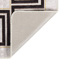 Thumbnail for Teppich Waschbar 190x300 cm Hellbeige Rutschfest