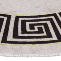 Thumbnail for Teppich Waschbar Hellbeige φ120 cm Rutschfest