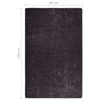 Thumbnail for Teppich Waschbar 80x150 cm Anthrazit Rutschfest