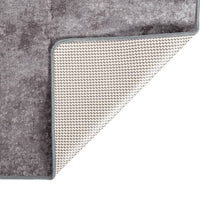 Thumbnail for Teppich Waschbar 190x300 cm Grau Rutschfest