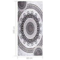 Thumbnail for Teppich Waschbar 80x300 cm Mehrfarbig Rutschfest