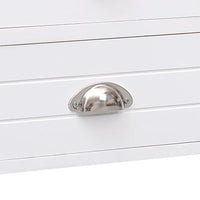 Thumbnail for TV-Schrank Weiß 108x30x40 cm Massivholz Paulownia