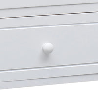 Thumbnail for TV-Schrank Weiß 108x30x40 cm Massivholz Paulownia