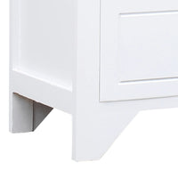 Thumbnail for TV-Schrank Weiß 108x30x40 cm Massivholz Paulownia