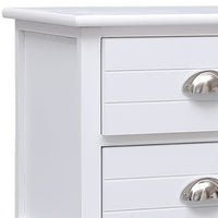 Thumbnail for TV-Schrank Weiß 108x30x40 cm Massivholz Paulownia