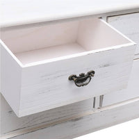 Thumbnail for TV-Schrank Antik-Weiß 108x30x40 cm Massivholz Paulownia