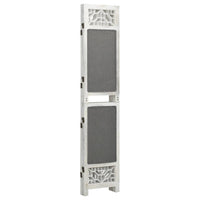Thumbnail for 338555 vidaXL 4-Panel Room Divider Grey 140x165 cm Fabric