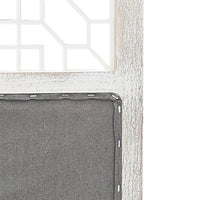 Thumbnail for 338555 vidaXL 4-Panel Room Divider Grey 140x165 cm Fabric