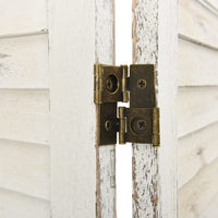 Thumbnail for 4-Paneel Raumteiler Antik-Weiß 140x165 cm Holz
