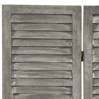 Thumbnail for 3-tlg. Raumteiler Grau 106,5x166 cm Massivholz