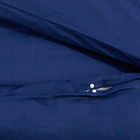 Thumbnail for Bettwäsche-Set Marineblau 225x220 cm Leichte Mikrofaser