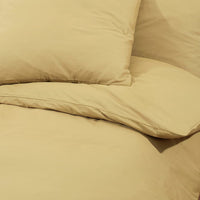 Thumbnail for Bettwäsche-Set Taupe 200x200 cm Baumwolle