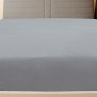 Thumbnail for Spannbettlaken Jersey Grau 90x200 cm Baumwolle