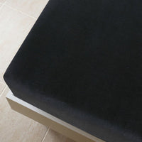 Thumbnail for Spannbettlaken Jersey Schwarz 90x200 cm Baumwolle