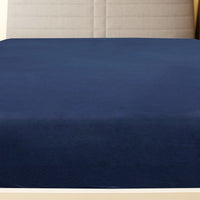 Thumbnail for Spannbettlaken 2 Stk. Jersey Marineblau 140x200 cm Baumwolle