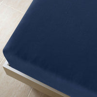 Thumbnail for Spannbettlaken Jersey Marineblau 160x200 cm Baumwolle
