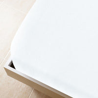Thumbnail for Spannbettlaken Jersey Weiß 100x200 cm Baumwolle