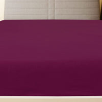 Thumbnail for Spannbettlaken 2 Stk. Jersey Bordeauxrot 90x200 cm Baumwolle