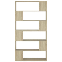 Thumbnail for Bücherregal Raumteiler Sonoma-Eiche 100x24x188 cm
