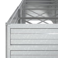 Thumbnail for Garten-Hochbeet 400x80x77 cm Verzinkter Stahl Silber