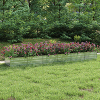 Thumbnail for Garten-Hochbeet 480x80x45 cm Verzinkter Stahl Silber