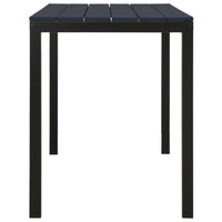 Thumbnail for 3-tlg. Garten-Essgruppe Stahl und WPC Schwarz