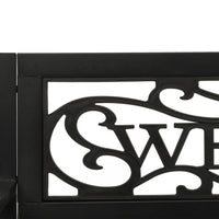 Thumbnail for Hollywoodschaukel 125 cm Stahl und Kunststoff Schwarz