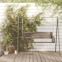 Thumbnail for Hollywoodschaukel 125 cm Stahl und Kunststoff Schwarz