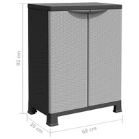 Thumbnail for Kunststoffschrank 68x39x92 cm Rattan-Design