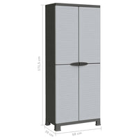Thumbnail for Kunststoffschrank 68x39x171,5 cm