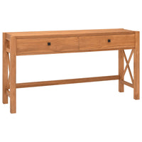 Thumbnail for Schreibtisch mit Schubladen 120x40x75 cm Massivholz Teak