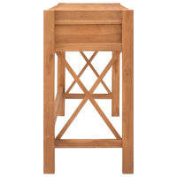 Thumbnail for Schreibtisch mit Schubladen 120x40x75 cm Massivholz Teak