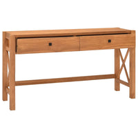Thumbnail for Schreibtisch mit Schubladen 120x40x75 cm Massivholz Teak